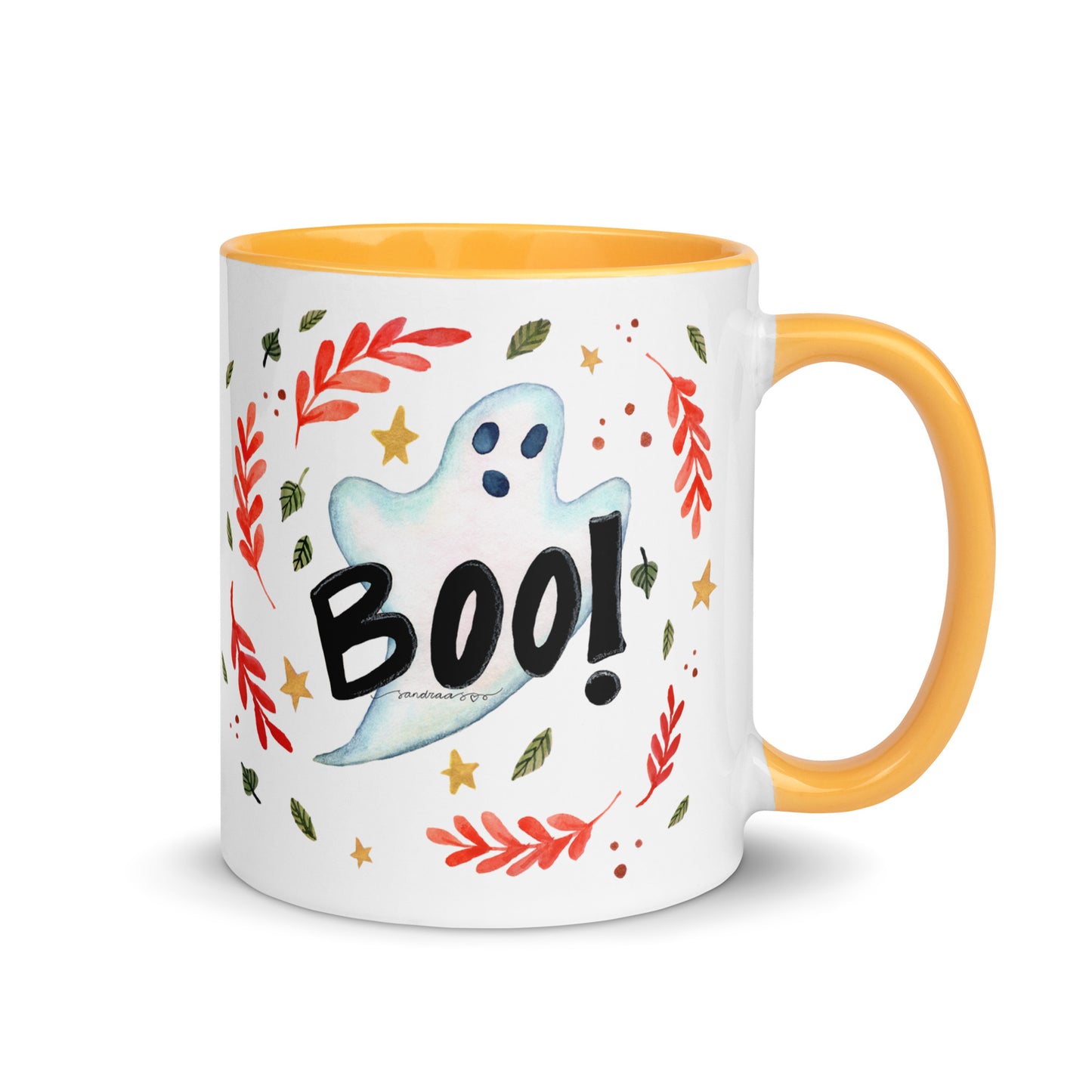 Mug with Color Inside - Halloween - Ghost - Boo!