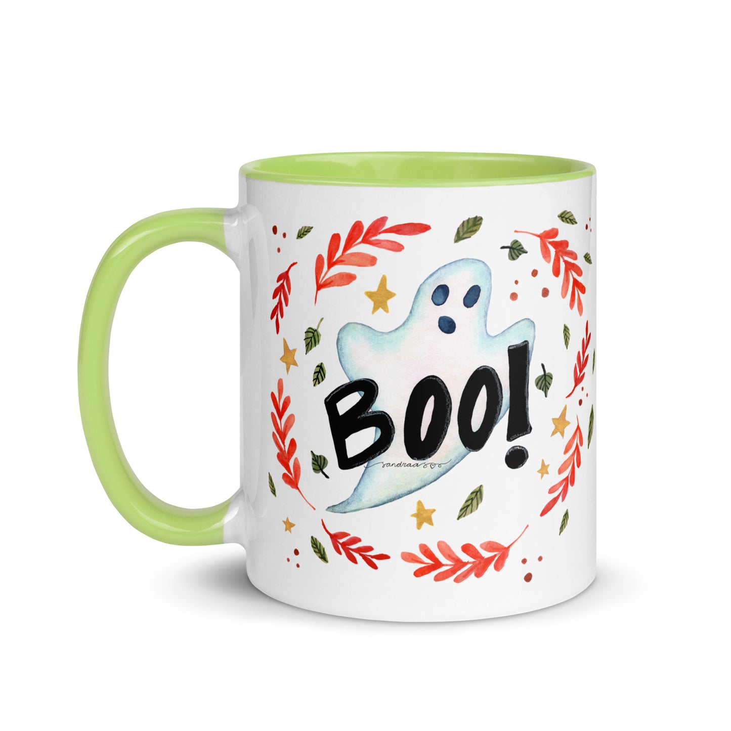 Mug with Color Inside - Halloween - Ghost - Boo!