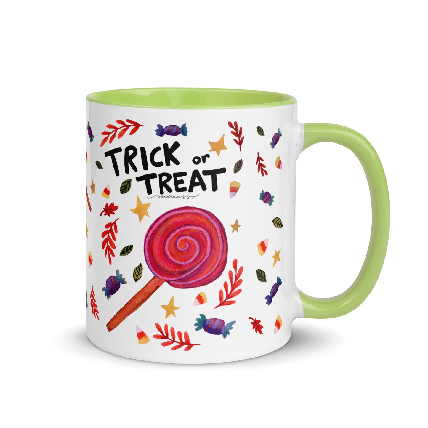 Mug with Color Inside - Halloween Trick or Treat