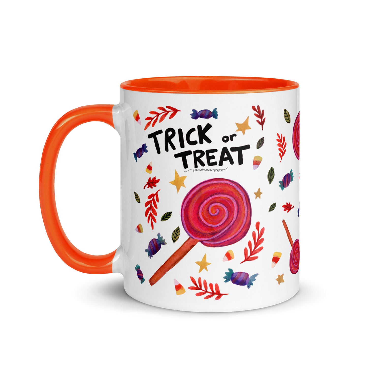 Mug with Color Inside - Halloween Trick or Treat