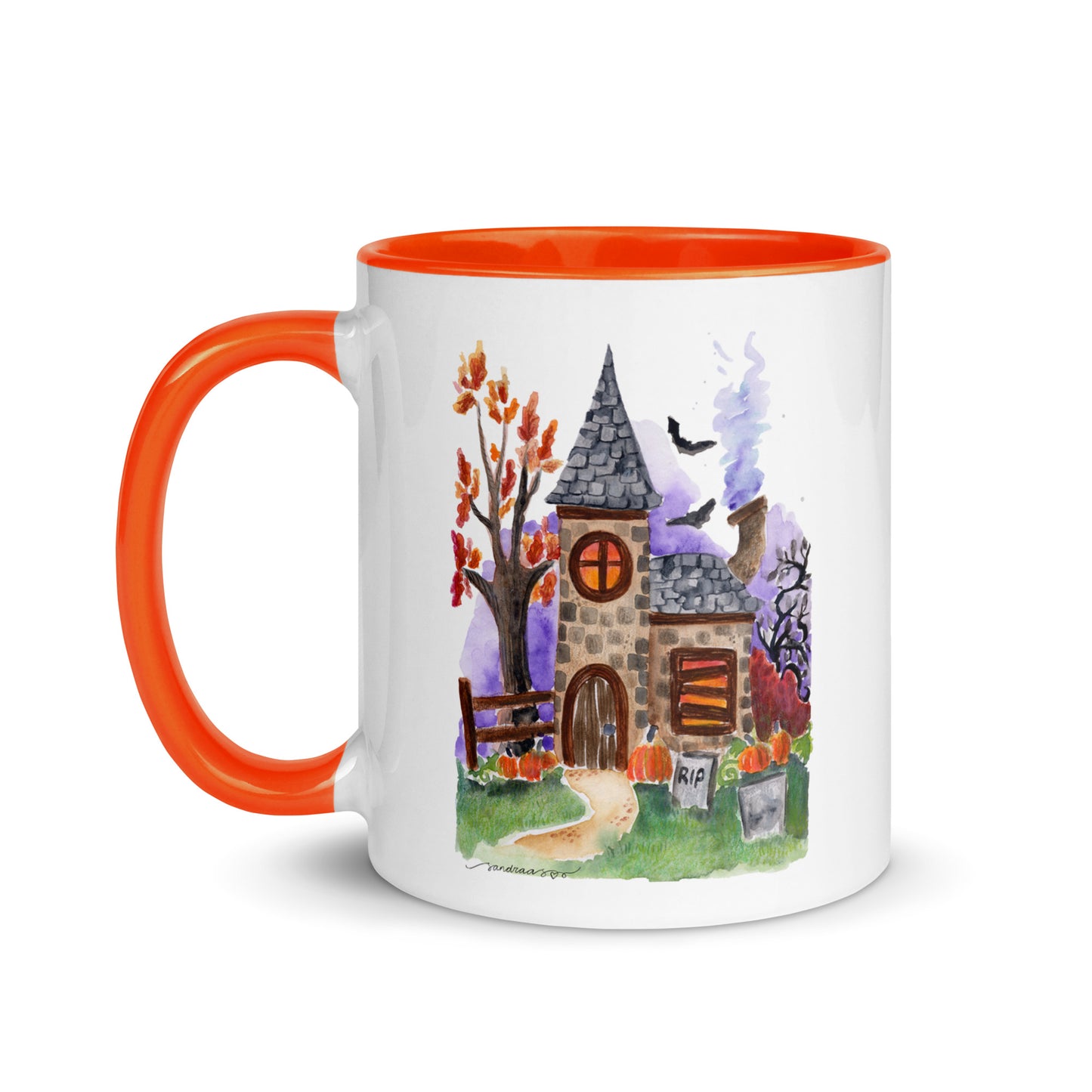 Mug with Color Inside - Halloween - Haunted House