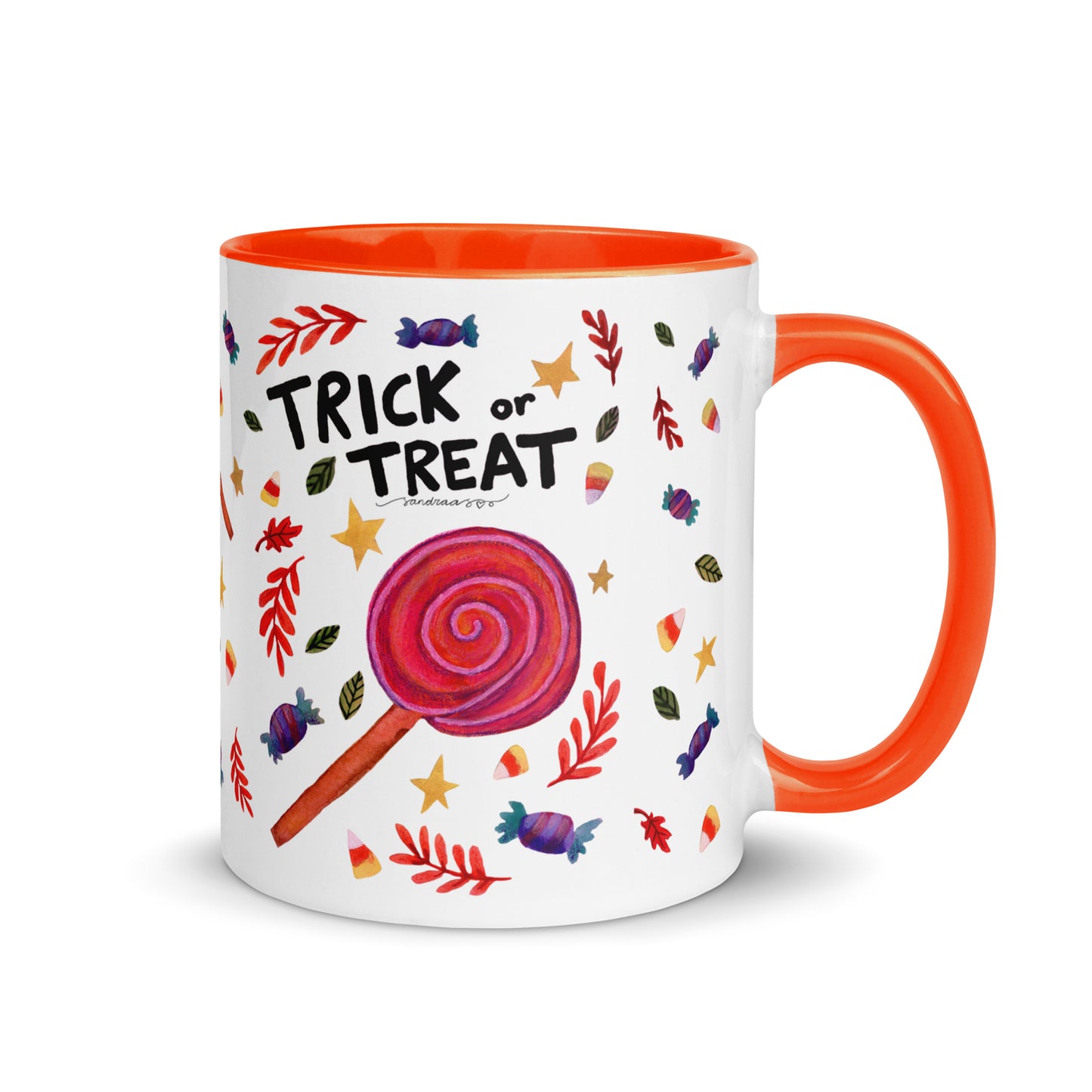 Mug with Color Inside - Halloween Trick or Treat