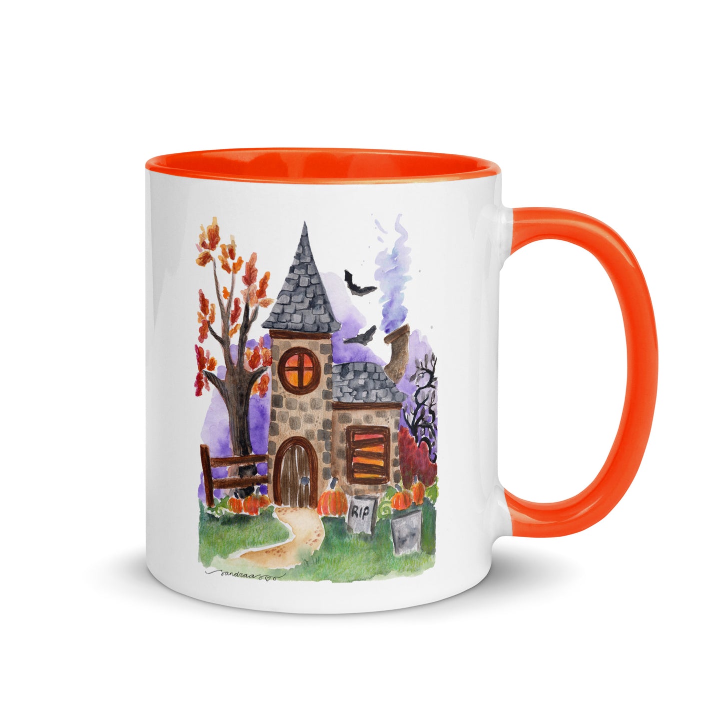 Mug with Color Inside - Halloween - Haunted House