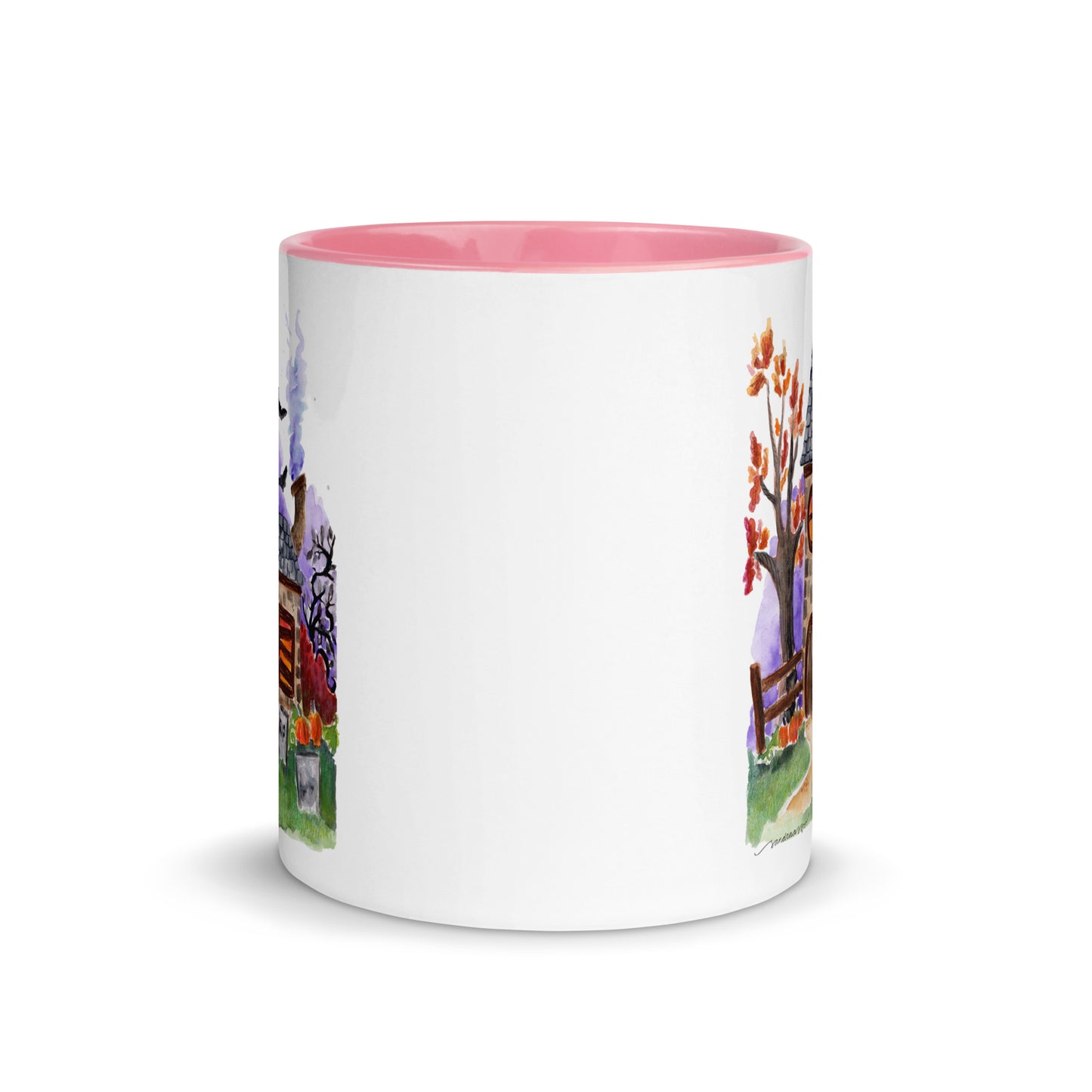 Mug with Color Inside - Halloween - Haunted House