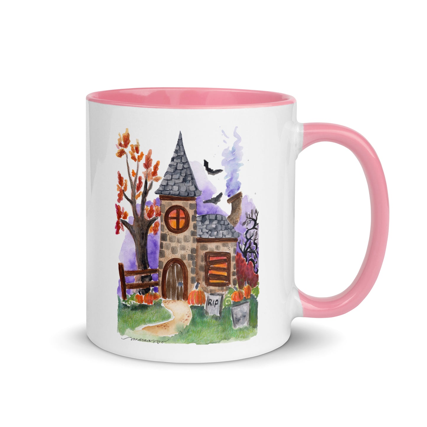 Mug with Color Inside - Halloween - Haunted House