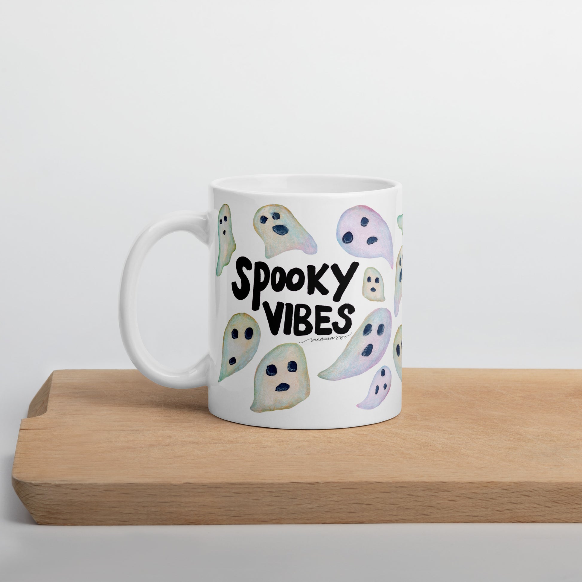 Spooky Vibes Halloween Mug – Ghostly Cute & Perfectly Cozy! 🎃👻 - SANDRAAS
