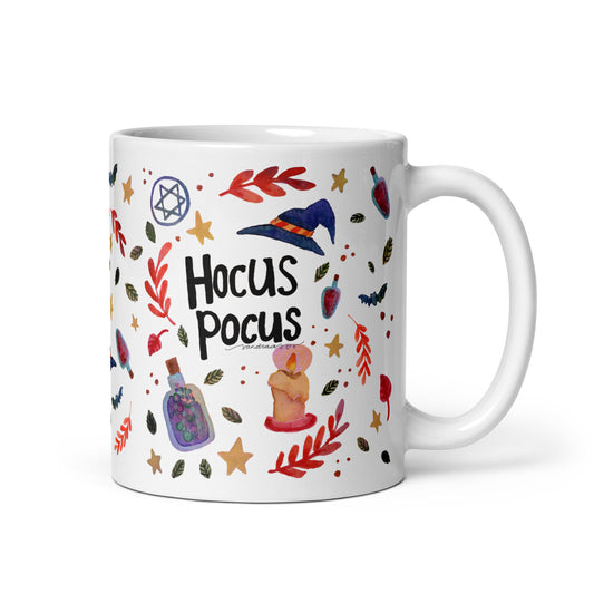 White glossy mug - Halloween - Hocus Pocus