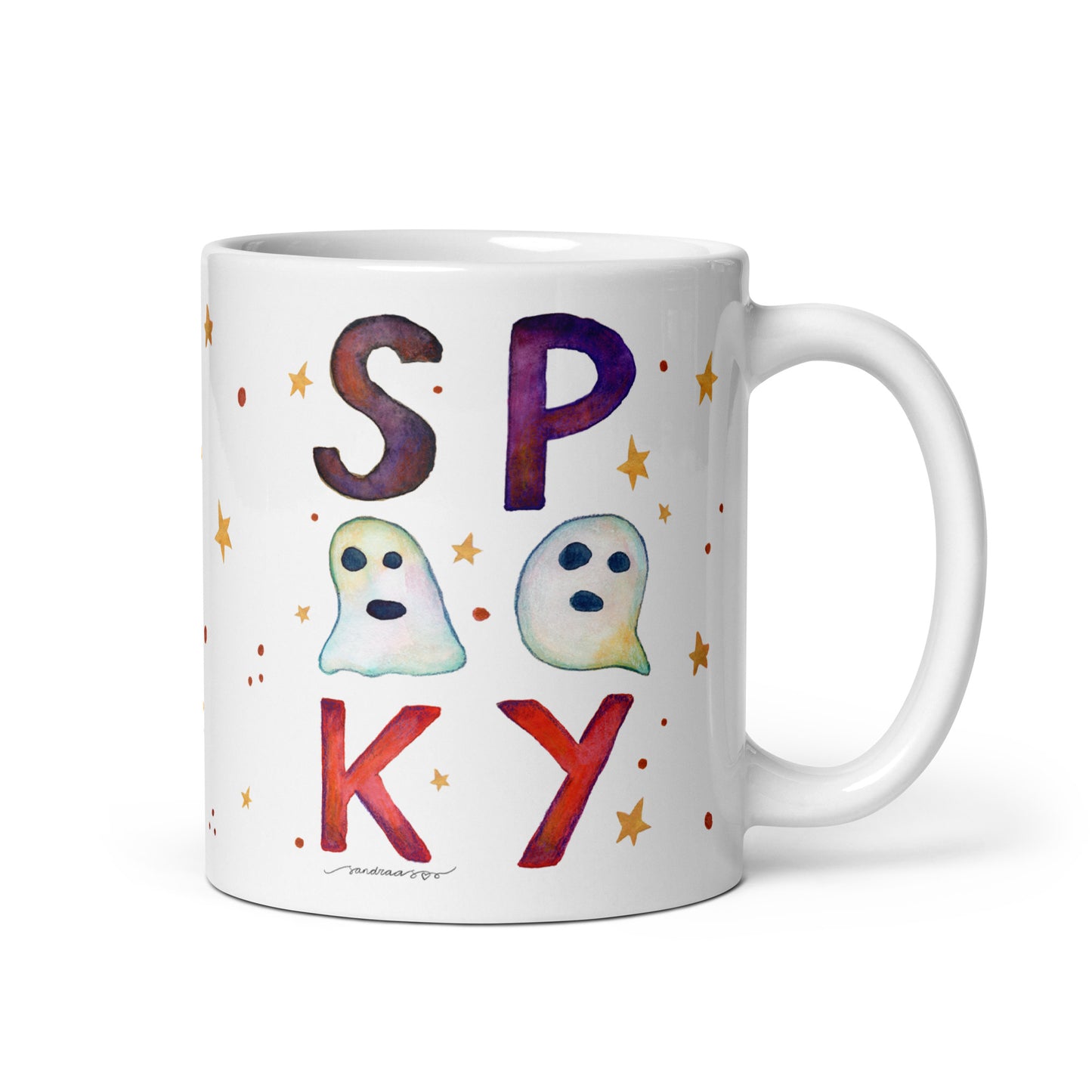 White glossy mug - Halloween - Spooky