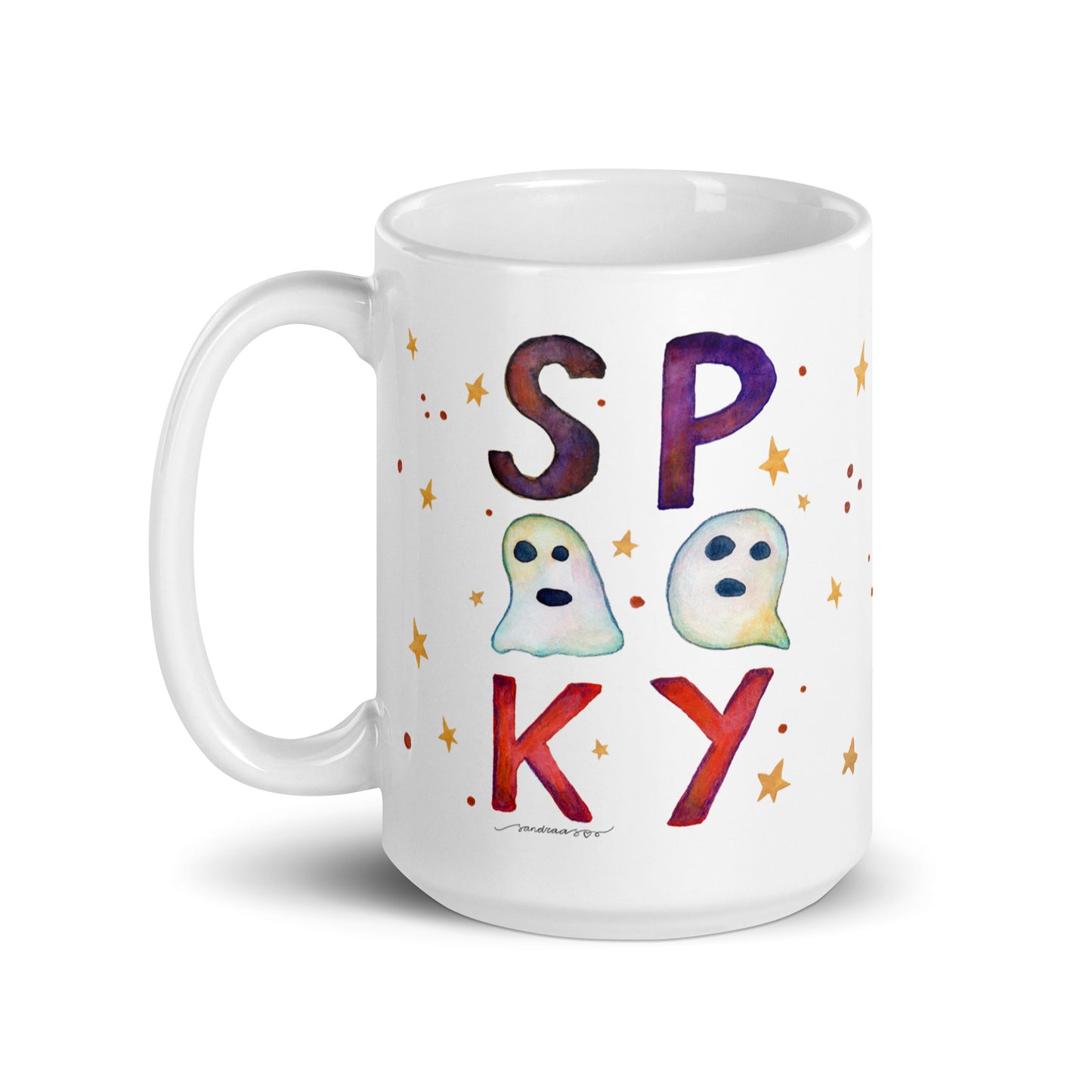 White glossy mug - Halloween - Spooky