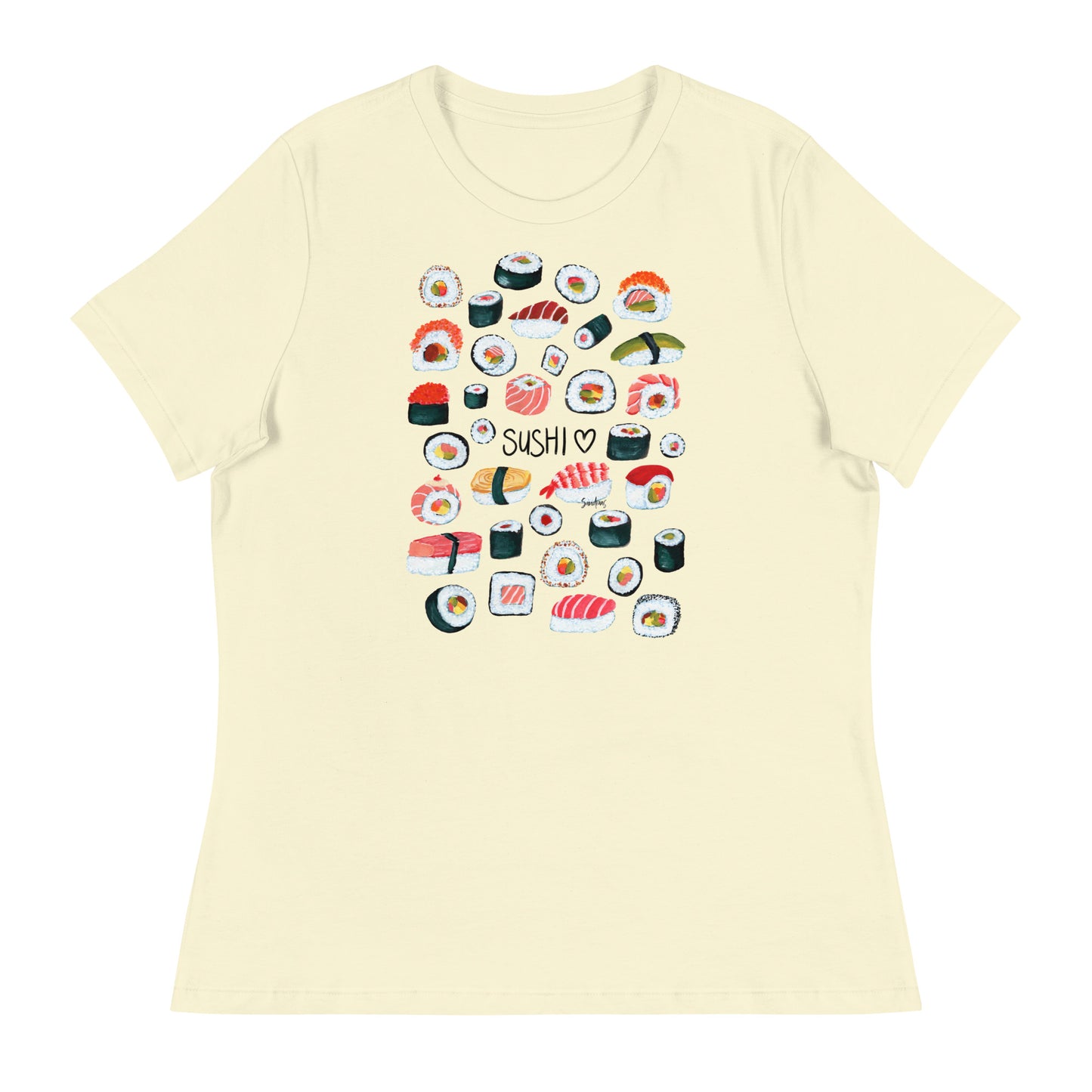 Women's Relaxed T-Shirt - Sushi