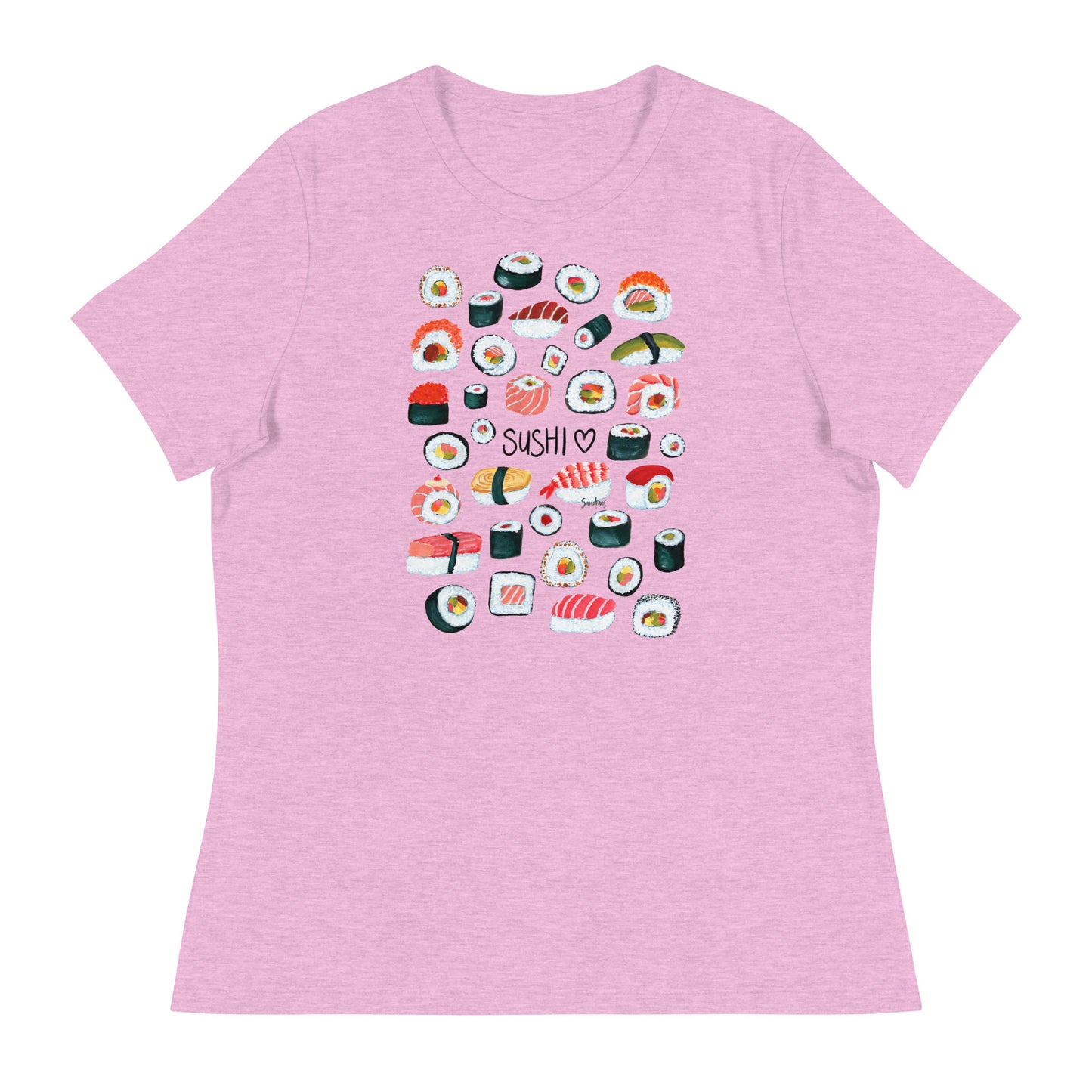 Women's Relaxed T-Shirt - Sushi