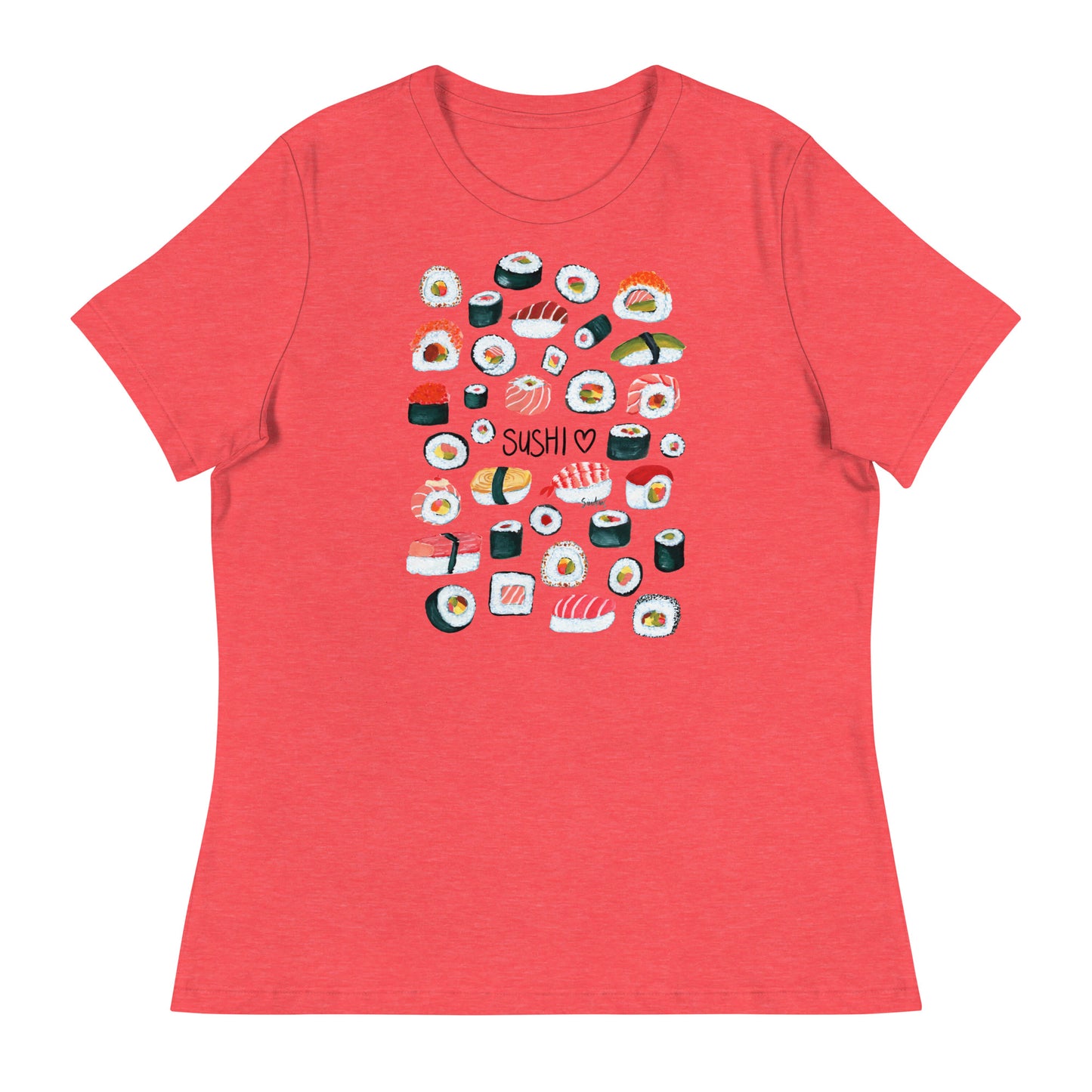 Women's Relaxed T-Shirt - Sushi