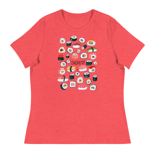 Women's Relaxed T-Shirt - Sushi