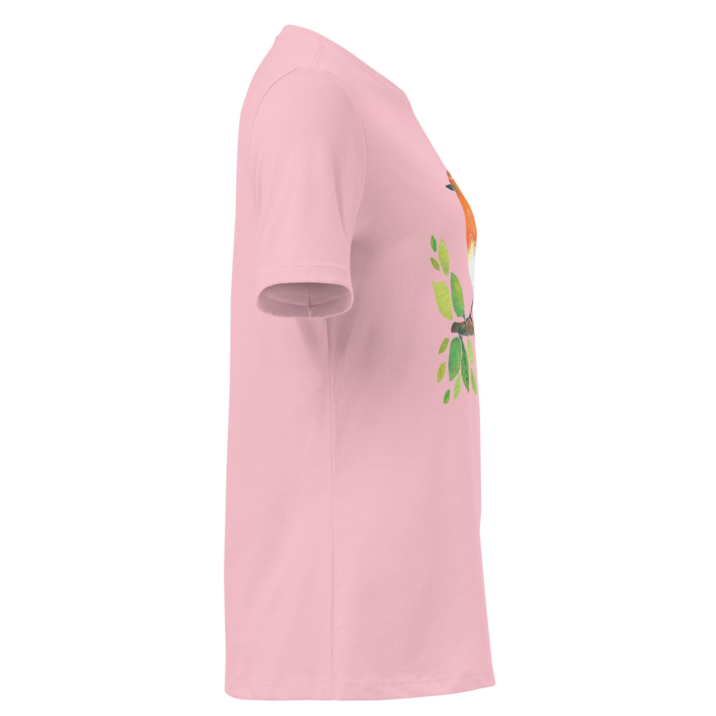 Women’s Relaxed T-Shirt – Watercolor Robin 🐦 | Nature - Inspired Bird Illustration Tee - SANDRAAS