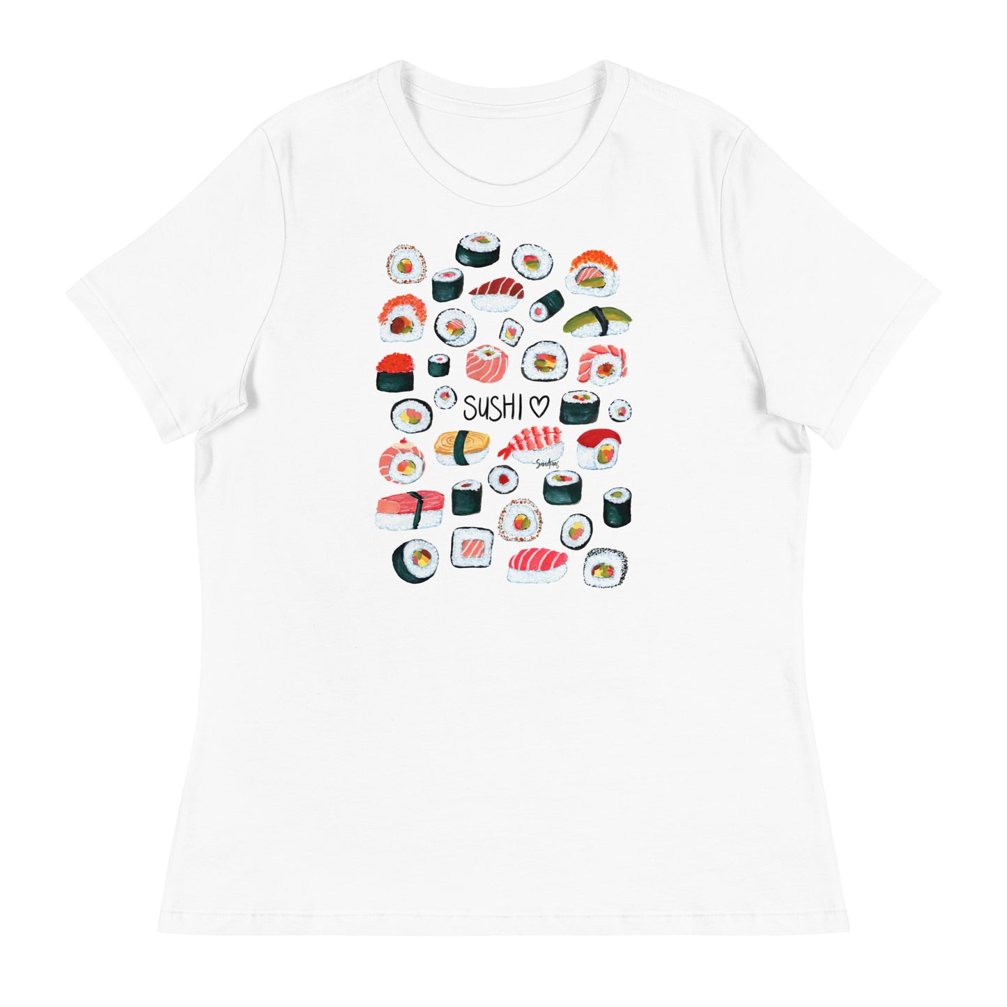 Women's Relaxed T-Shirt - Sushi